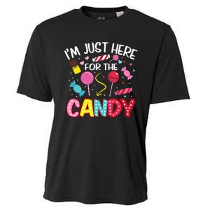 I'm Just Here For The Candy Halloween Cute Lollipop Sweets Cooling Performance Crew T-Shirt