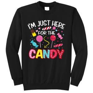 I'm Just Here For The Candy Halloween Cute Lollipop Sweets Sweatshirt