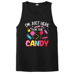 I'm Just Here For The Candy Halloween Cute Lollipop Sweets PosiCharge Competitor Tank