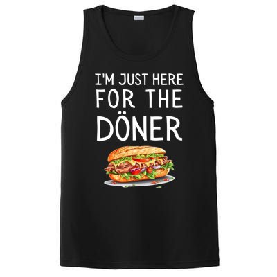 IM Just Here For The Doner Funny Kebab Food Gift PosiCharge Competitor Tank