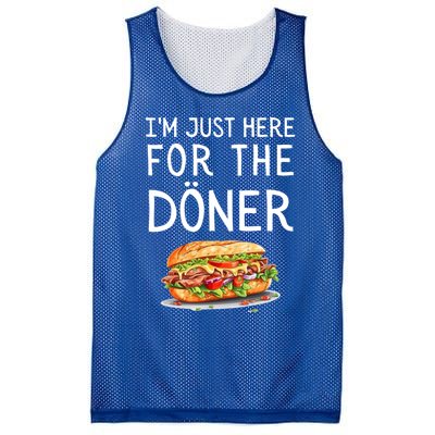 IM Just Here For The Doner Funny Kebab Food Gift Mesh Reversible Basketball Jersey Tank