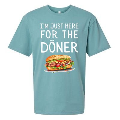 IM Just Here For The Doner Funny Kebab Food Gift Sueded Cloud Jersey T-Shirt