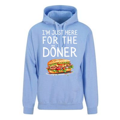 IM Just Here For The Doner Funny Kebab Food Gift Unisex Surf Hoodie