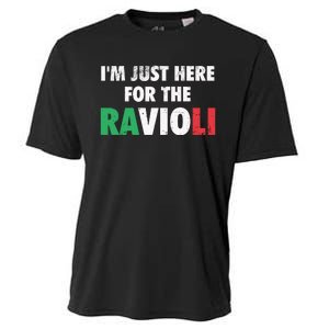 Im Just Here For The Ravioli Funny Italian Food Cooling Performance Crew T-Shirt