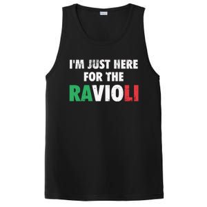 Im Just Here For The Ravioli Funny Italian Food PosiCharge Competitor Tank