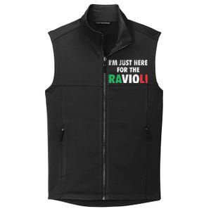 Im Just Here For The Ravioli Funny Italian Food Collective Smooth Fleece Vest