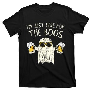 Im Just Here For The Boos Funny Gift Halloween Ghost T-Shirt