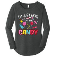 Im Just Here For The Candy Halloween Cute Lollipop Sweets Women's Perfect Tri Tunic Long Sleeve Shirt