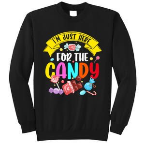 IM Just Here For The Candy Funny Halloween Food Humor Sweatshirt