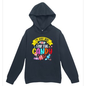 IM Just Here For The Candy Funny Halloween Food Humor Urban Pullover Hoodie