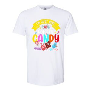 IM Just Here For The Candy Funny Halloween Food Humor Softstyle CVC T-Shirt