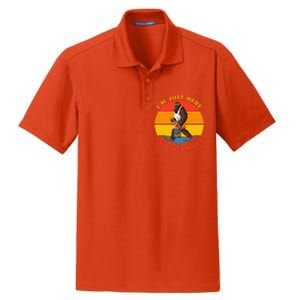 Im Just Here For The Candy Funny Bigfoot Halloween Costume Dry Zone Grid Polo