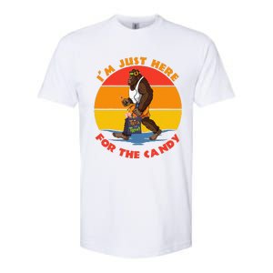 Im Just Here For The Candy Funny Bigfoot Halloween Costume Softstyle CVC T-Shirt