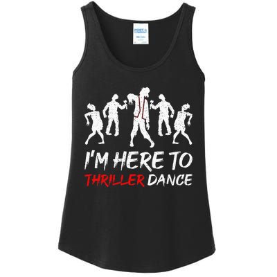 Im Just Here To Thriller Dance Halloween For Women Men Ladies Essential Tank