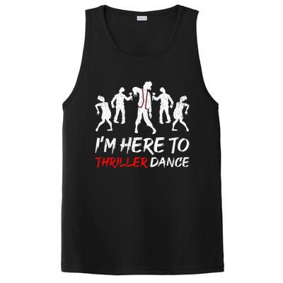 Im Just Here To Thriller Dance Halloween For Women Men PosiCharge Competitor Tank