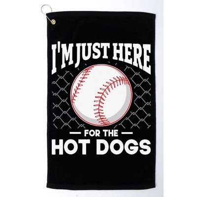 I'm Just Here For The Hot Dogs Summer Baseball Game Hotdog Golf Towel