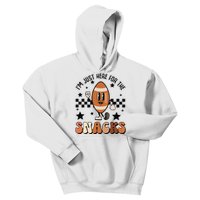 IM Just Here For The Snacks Football Season Game Day Kids Hoodie