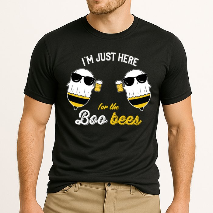 I'm Just Here For The Boo Bees Halloween Ghost Gift Cooling Performance Crew T-Shirt