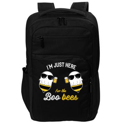 I'm Just Here For The Boo Bees Halloween Ghost Gift Impact Tech Backpack