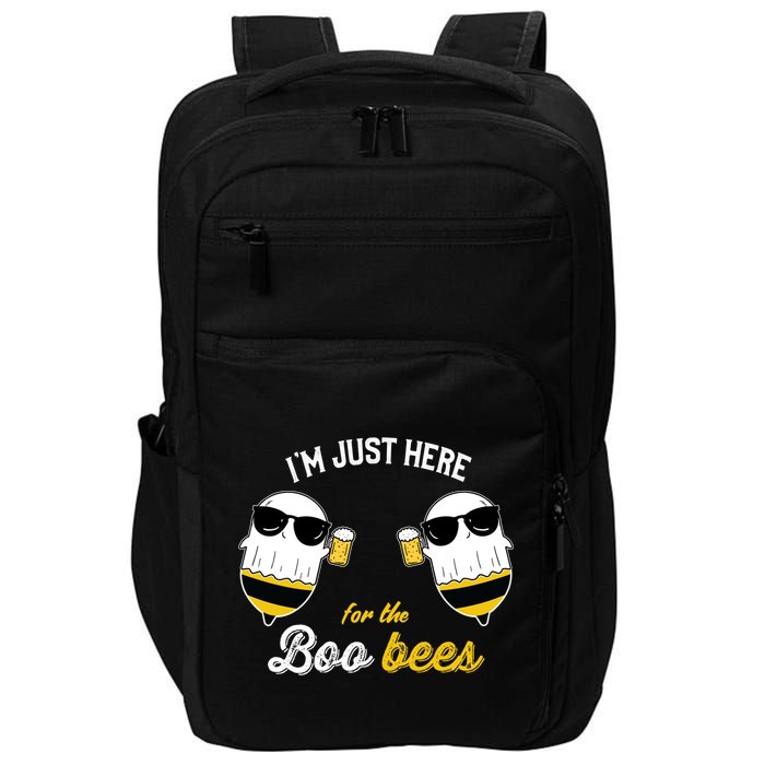 I'm Just Here For The Boo Bees Halloween Ghost Gift Impact Tech Backpack