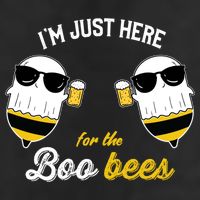 I'm Just Here For The Boo Bees Halloween Ghost Gift Adult Drive Performance Visor