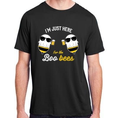 I'm Just Here For The Boo Bees Halloween Ghost Gift Adult ChromaSoft Performance T-Shirt