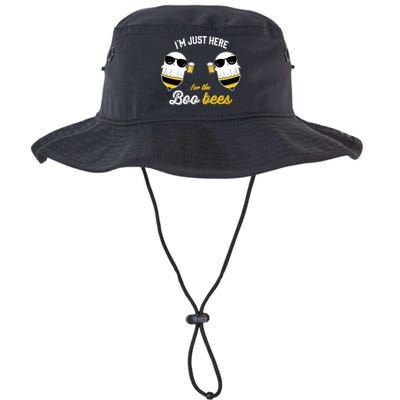 I'm Just Here For The Boo Bees Halloween Ghost Gift Bucket Hat