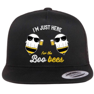 I'm Just Here For The Boo Bees Halloween Ghost Gift Flatbill Hat
