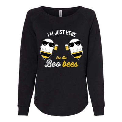 I'm Just Here For The Boo Bees Halloween Ghost Gift Womens California Wash Sweatshirt