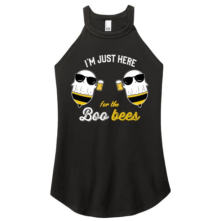 I'm Just Here For The Boo Bees Halloween Ghost Gift Women's Perfect Tri Rocker Tank
