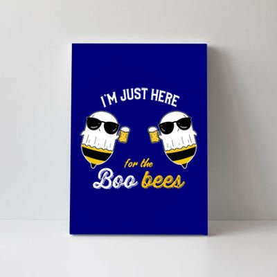 I'm Just Here For The Boo Bees Halloween Ghost Gift Canvas