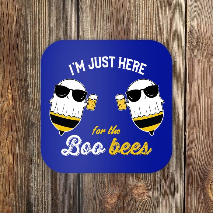 I'm Just Here For The Boo Bees Halloween Ghost Gift Coaster