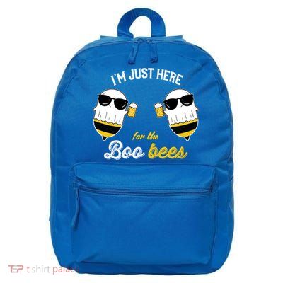 I'm Just Here For The Boo Bees Halloween Ghost Gift 16 in Basic Backpack