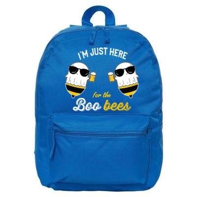 I'm Just Here For The Boo Bees Halloween Ghost Gift 16 in Basic Backpack