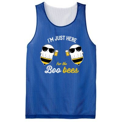 I'm Just Here For The Boo Bees Halloween Ghost Gift Mesh Reversible Basketball Jersey Tank