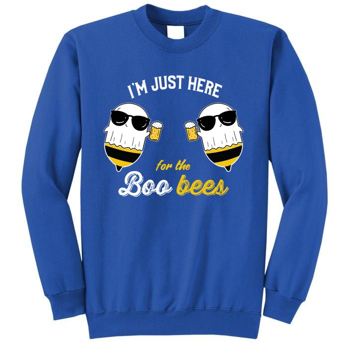 I'm Just Here For The Boo Bees Halloween Ghost Gift Tall Sweatshirt