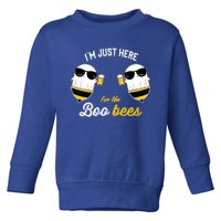 I'm Just Here For The Boo Bees Halloween Ghost Gift Toddler Sweatshirt