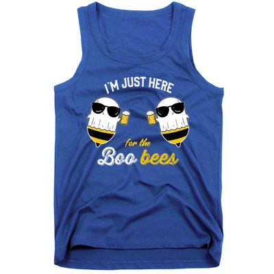 I'm Just Here For The Boo Bees Halloween Ghost Gift Tank Top