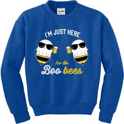 I'm Just Here For The Boo Bees Halloween Ghost Gift Kids Sweatshirt