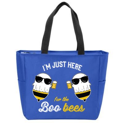 I'm Just Here For The Boo Bees Halloween Ghost Gift Zip Tote Bag