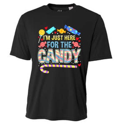 IM Just Here For The Candy Halloween Cooling Performance Crew T-Shirt