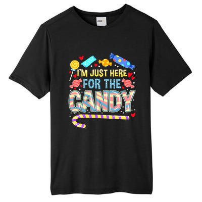 IM Just Here For The Candy Halloween Tall Fusion ChromaSoft Performance T-Shirt