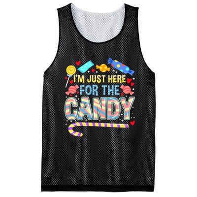 IM Just Here For The Candy Halloween Mesh Reversible Basketball Jersey Tank