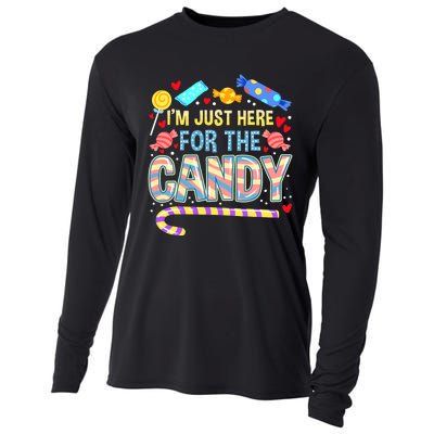 IM Just Here For The Candy Halloween Cooling Performance Long Sleeve Crew