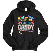 IM Just Here For The Candy Halloween Tie Dye Hoodie