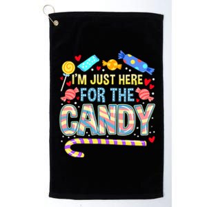 IM Just Here For The Candy Halloween Platinum Collection Golf Towel