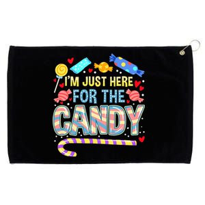 IM Just Here For The Candy Halloween Grommeted Golf Towel