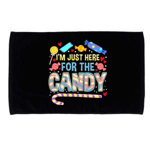 IM Just Here For The Candy Halloween Microfiber Hand Towel