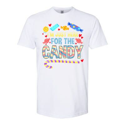 IM Just Here For The Candy Halloween Softstyle CVC T-Shirt