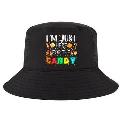 IM Just Here For The Candy Funny Halloween Or Xmas Cool Comfort Performance Bucket Hat